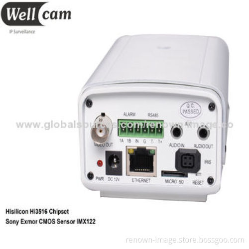 IP Box Camera with Full HD, 1,080P IR Cut Max, IR Distance 50m